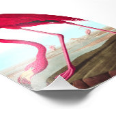 Amerikaanse Flamingo door John James Audubon Foto Afdruk (Hoek)