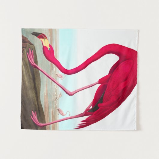 Amerikaanse Flamingo door John James Audubon Wandkleed (Voorkant (horizontaal))
