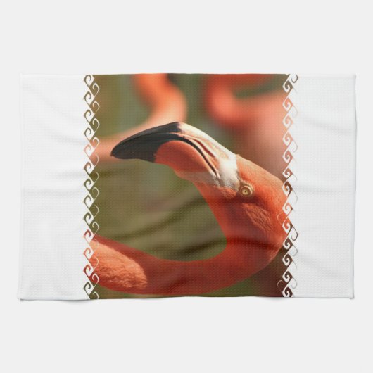 Amerikaanse Flamingo Kitchen Towel Theedoek (Horizontaal)
