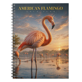 Amerikaanse Flamingo Kustlagune DIEREN Notitieboek