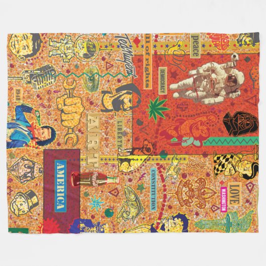 Amerikaanse fleece deken (Voorkant (Horizontaal))