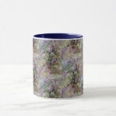 -Amerikaanse flora met paarse bloemen Mok (Midden)