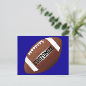 Amerikaanse Football - Aangepaste teamnaam & kleur Briefkaart (Staand voorkant)