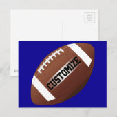Amerikaanse Football - Aangepaste teamnaam & kleur Briefkaart (Voorkant / Achterkant)