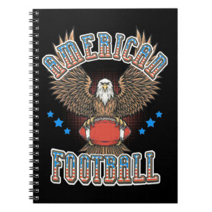 Amerikaanse Football Amerikaanse vlag Notitieboek