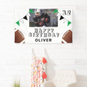 Amerikaanse Football Ball Flags Foto Birthday Part Spandoek (Insitu)