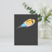 Amerikaanse football ball splash-kleuren briefkaart (Staand voorkant)