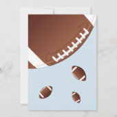 Amerikaanse Football Ball Sports Kinderen Birthday Bedankkaart (Achterkant)