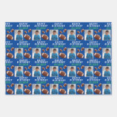 Amerikaanse Football Ball Sports Kinderen Birthday Inpakpapier Vel (Voorkant 2)