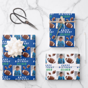Amerikaanse Football Ball Sports Kinderen Birthday Inpakpapier Vel