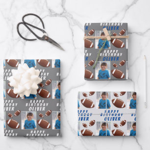 Amerikaanse Football Ball Sports Kinderen Birthday Inpakpapier Vel