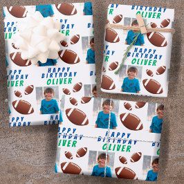 Amerikaanse Football Ball Sports Kinderen Birthday Inpakpapier Vel