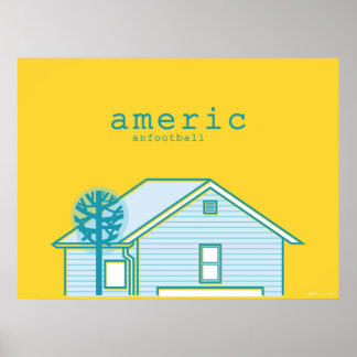 Amerikaanse football Band Poster