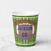 Amerikaanse Football Birthday Party Papieren Bekers (Links)