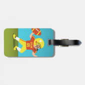 Amerikaanse Football Boy Kinderen Bagagelabel (Achterkant horizontaal)