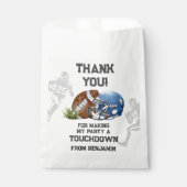 Amerikaanse Football Boy Verjaardagsfeest Bedankzakje (Voorkant)