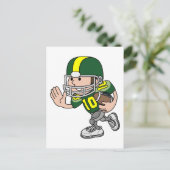 Amerikaanse football briefkaart (Staand voorkant)