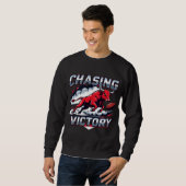 Amerikaanse Football Chasing Victory Sweatshirt (Voorkant volledig)