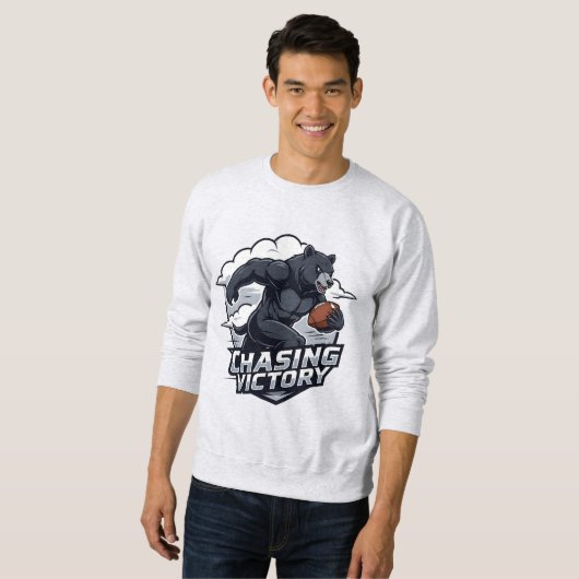 Amerikaanse Football Chasing Victory Sweatshirt (Voorkant volledig)