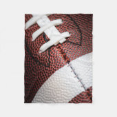 Amerikaanse Football Close-up Foto Fleece Deken (Voorkant)