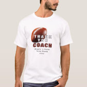 Amerikaanse Football Coach Keepsake Bedankt T-shirt (Voorkant)