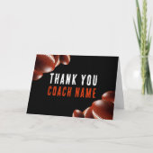 Amerikaanse Football Coach Naam Bedankkaart (Voorkant)