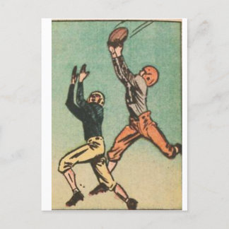 Amerikaanse Football  comic cutout Briefkaart