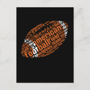 Amerikaanse Football Creative Ball Briefkaart