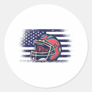 Amerikaanse Football Fan Jersey Shirt Verenigde St Ronde Sticker