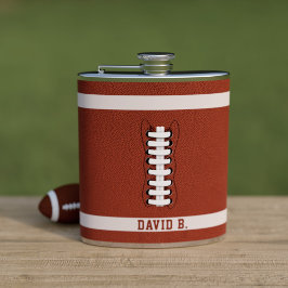Amerikaanse Football Fan Name Tailgate Party Flask Heupfles