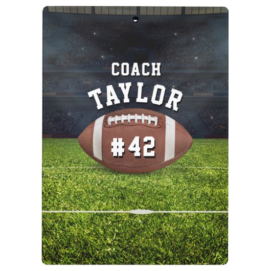 Amerikaanse Football Field Coach Klembord (Achterkant)