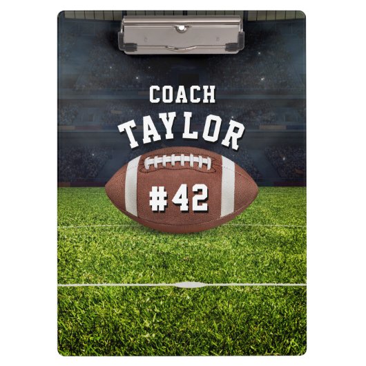 Amerikaanse Football Field Coach Klembord (Voorkant)