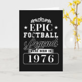 Amerikaanse Football geb. 1976 Kaart (Gele Bloem)