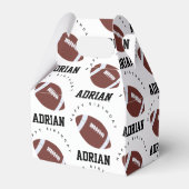 Amerikaanse Football Gridiron Ball Birthday Name Bedankdoosjes (Achterkant)