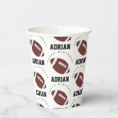 Amerikaanse Football Gridiron Ball Birthday Party Papieren Bekers (Links)
