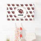 Amerikaanse Football Gridiron Ball Birthday Party Spandoek (Insitu)