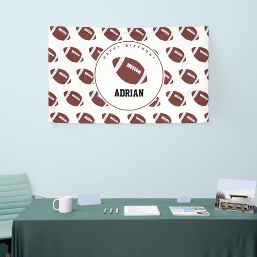 Amerikaanse Football Gridiron Ball Birthday Party Spandoek (Beurs)