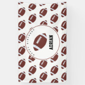 Amerikaanse Football Gridiron Ball Birthday Party Spandoek (Verticaal)