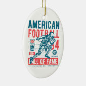 Amerikaanse Football Hall of Fame Keramisch Ornament (Rechts)