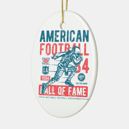 Amerikaanse Football Hall of Fame Keramisch Ornament (Links)