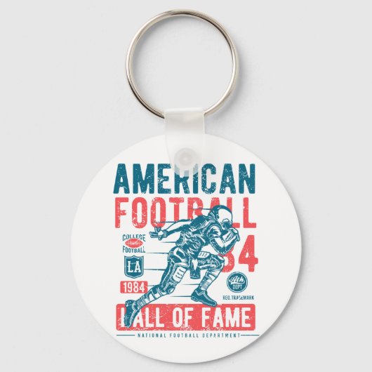 Amerikaanse Football Hall of Fame Sleutelhanger (Voorkant)