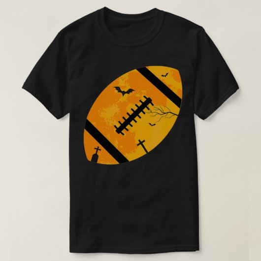 Amerikaanse Football Halloween Costume Gift Moon B T-shirt (Design voorkant)