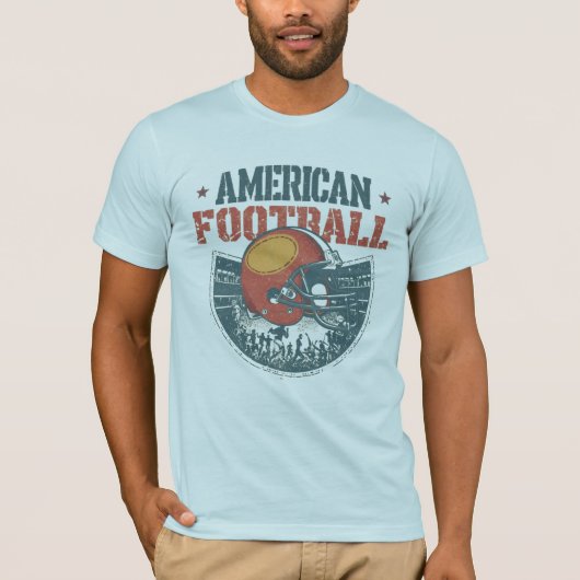  Amerikaanse Football Helm Graphic T-shirt (Voorkant)