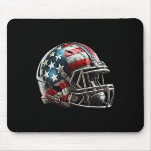 Amerikaanse Football Helmet Patriottische Amerikaa Muismat