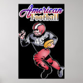 Amerikaanse Football Illustratie Poster (Voorkant)