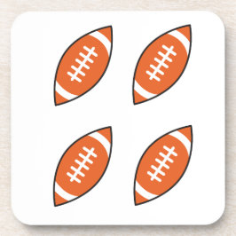 Amerikaanse football illustratiepatroon gooi pillo bier onderzetter