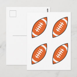 Amerikaanse football illustratiepatroon gooi pillo briefkaart