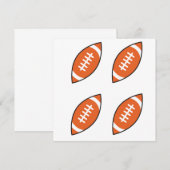 Amerikaanse football illustratiepatroon gooi pillo kaart (Voorkant / Achterkant)