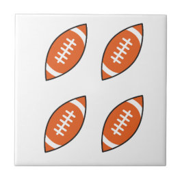 Amerikaanse football illustratiepatroon gooi pillo tegeltje