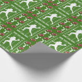 Amerikaanse Football Jouw tekst en achtergrondkleu Cadeaupapier (Hoek)